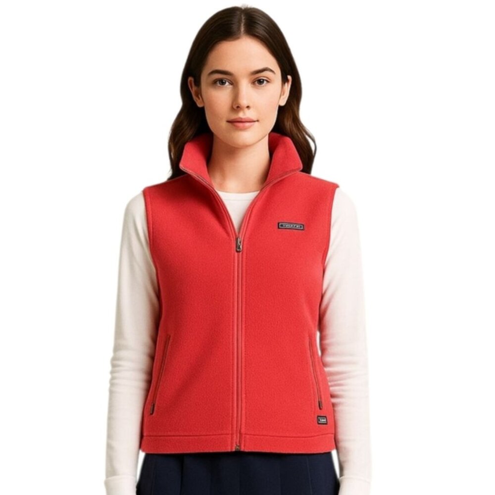Vineyard Vines Coral Fleece Vest